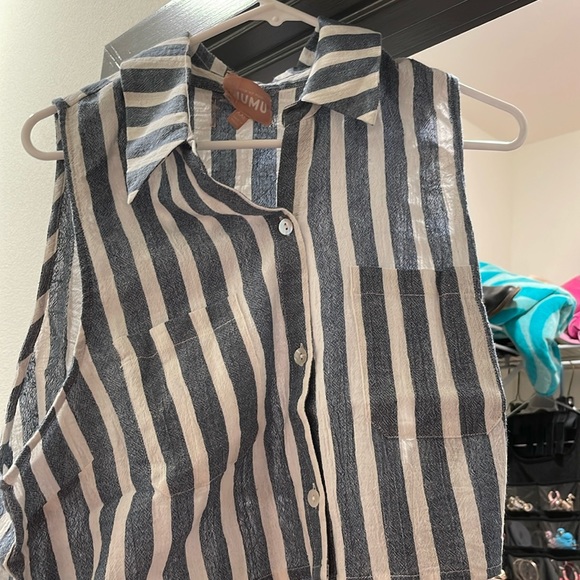 Show Me Your MuMu Kurt Collared Top - Picture 2 of 2